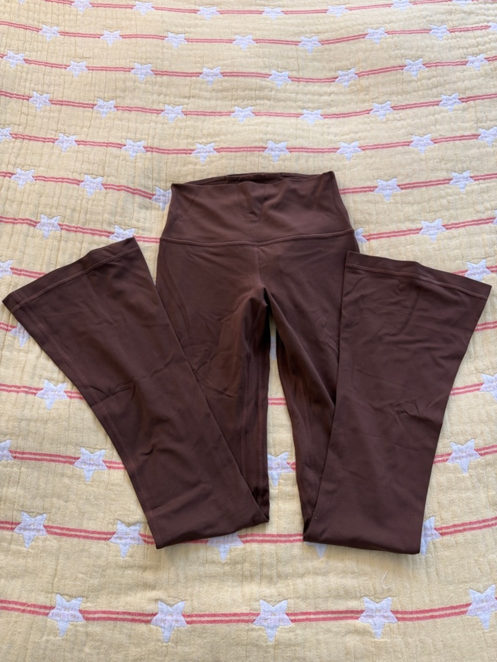 Lululemon High-Waist Brown Flare Leggings